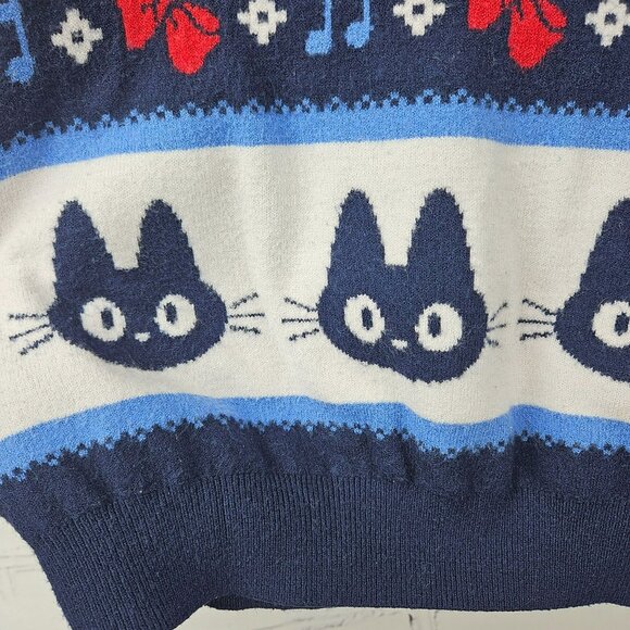 Kikis Delivery Holiday Christmas Fair Isle Sweater Womens XL Studio Ghibli - Picture 8 of 12